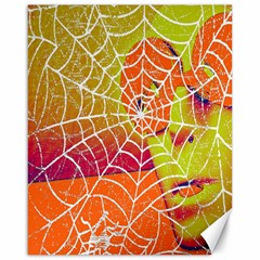 Orange Guy Spider Web Canvas 16  X 20   by Nexatart