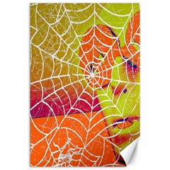 Orange Guy Spider Web Canvas 24  X 36  by Nexatart