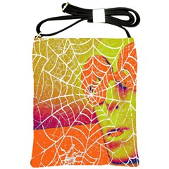 Orange Guy Spider Web Shoulder Sling Bags by Nexatart