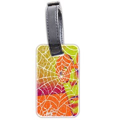 Orange Guy Spider Web Luggage Tags (two Sides) by Nexatart