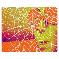 Orange Guy Spider Web Double Sided Flano Blanket (medium)  by Nexatart