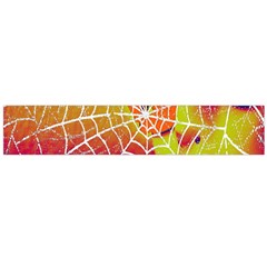 Orange Guy Spider Web Flano Scarf (large) by Nexatart