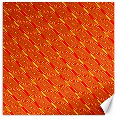 Orange Pattern Background Canvas 12  X 12   by Nexatart