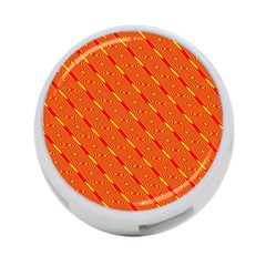 Orange Pattern Background 4-port Usb Hub (two Sides)  by Nexatart