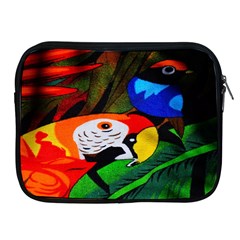 Papgei Red Bird Animal World Towel Apple Ipad 2/3/4 Zipper Cases by Nexatart