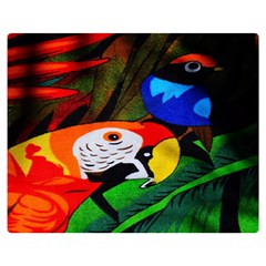 Papgei Red Bird Animal World Towel Double Sided Flano Blanket (medium)  by Nexatart