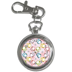 Owl Bird Cute Pattern Key Chain Watches by Nexatart