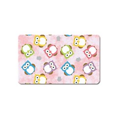 Owl Bird Cute Pattern Magnet (name Card) by Nexatart