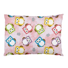 Owl Bird Cute Pattern Pillow Case by Nexatart