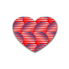 Patriotic  Heart Coaster (4 Pack) 