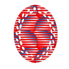 Patriotic  Ornament (oval Filigree)