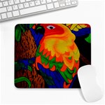 Parakeet Colorful Bird Animal Large Mousepads Front