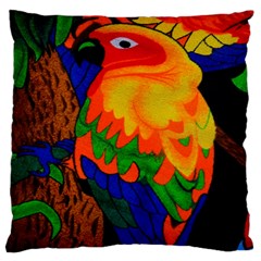 Parakeet Colorful Bird Animal Standard Flano Cushion Case (one Side) by Nexatart