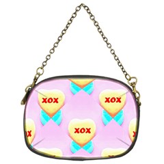 Pastel Heart Chain Purses (two Sides)  by Nexatart