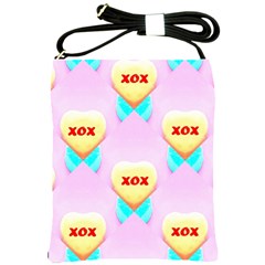 Pastel Heart Shoulder Sling Bags by Nexatart