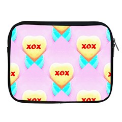 Pastel Heart Apple Ipad 2/3/4 Zipper Cases by Nexatart