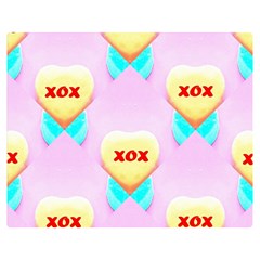 Pastel Heart Double Sided Flano Blanket (medium)  by Nexatart