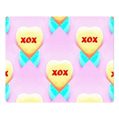 Pastel Heart Double Sided Flano Blanket (large)  by Nexatart