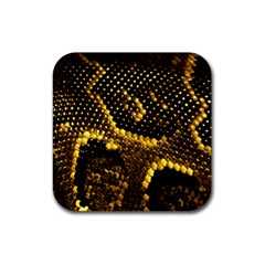 Pattern Skins Snakes Rubber Coaster (square)  by Nexatart