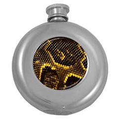 Pattern Skins Snakes Round Hip Flask (5 Oz) by Nexatart