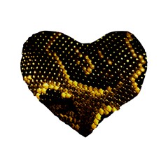 Pattern Skins Snakes Standard 16  Premium Heart Shape Cushions by Nexatart