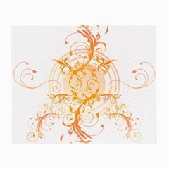 Orange Swirls Small Glasses Cloth by SheGetsCreative