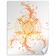 Orange Swirls Canvas 18  X 24   by SheGetsCreative