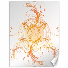 Orange Swirls Canvas 36  X 48   by SheGetsCreative