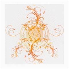 Orange Swirls Medium Glasses Cloth by SheGetsCreative