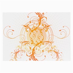 Orange Swirls Large Glasses Cloth by SheGetsCreative