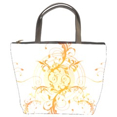 Orange Swirls Bucket Bags by SheGetsCreative