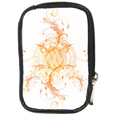 Orange Swirls Compact Camera Cases by SheGetsCreative