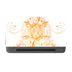 Orange Swirls Memory Card Reader With Cf