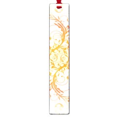 Orange Swirls Large Book Marks by SheGetsCreative