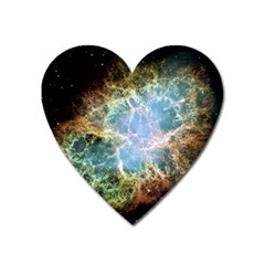 Crab Nebula Heart Magnet by SheGetsCreative