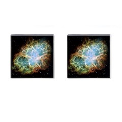 Crab Nebula Cufflinks (square) by SheGetsCreative