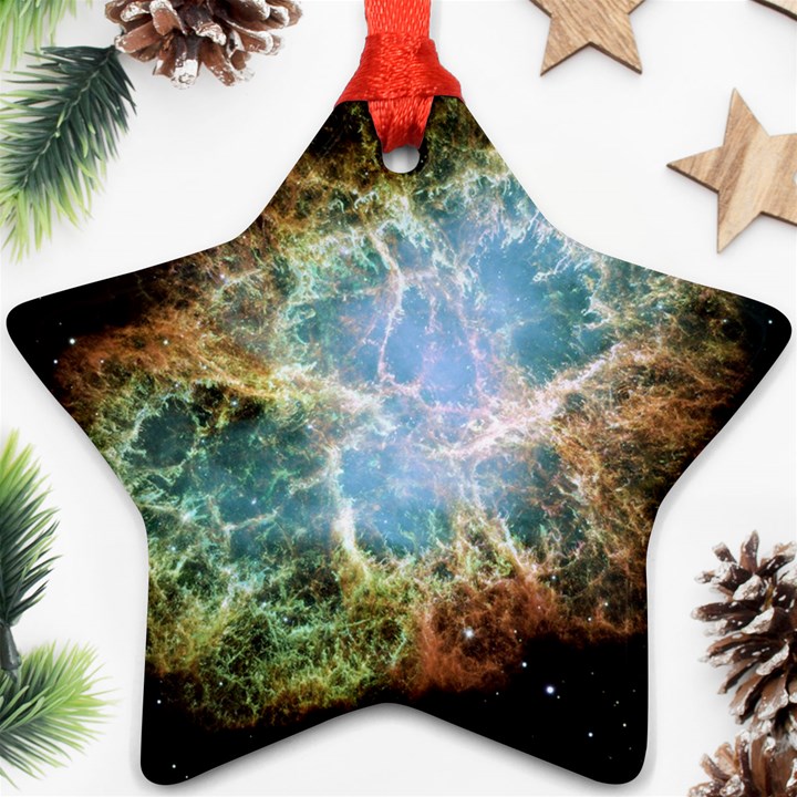 Crab Nebula Star Ornament (Two Sides)