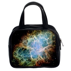 Crab Nebula Classic Handbags (2 Sides) by SheGetsCreative