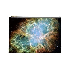 Crab Nebula Cosmetic Bag (large)  by SheGetsCreative