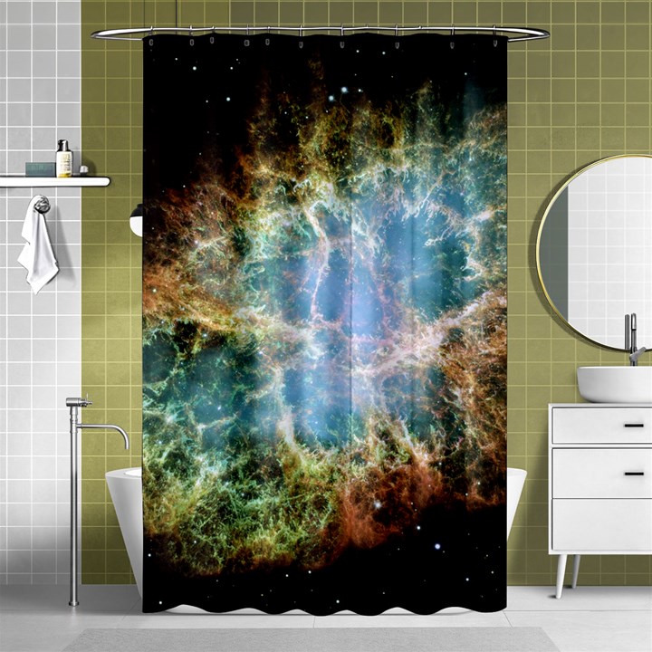 Crab Nebula Shower Curtain 48  x 72  (Small) 