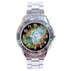 Crab Nebula Stainless Steel Analogue Watch by SheGetsCreative