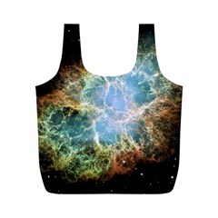 Crab Nebula Full Print Recycle Bags (m)  by SheGetsCreative