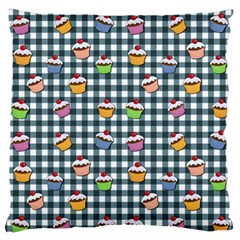 Cupcakes Plaid Pattern Standard Flano Cushion Case (two Sides) by Valentinaart