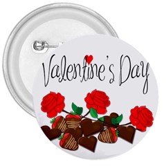 Valentine s Day Gift 3  Buttons by Valentinaart