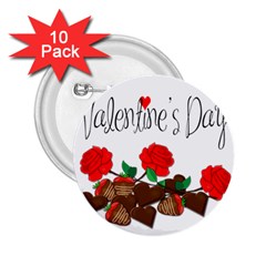 Valentine s Day Gift 2 25  Buttons (10 Pack)  by Valentinaart