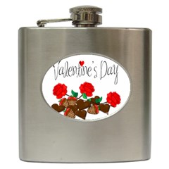 Valentine s Day Gift Hip Flask (6 Oz) by Valentinaart