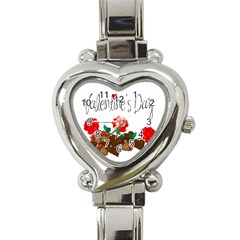 Valentine s Day Gift Heart Italian Charm Watch by Valentinaart