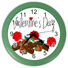 Valentine s Day Gift Color Wall Clocks by Valentinaart