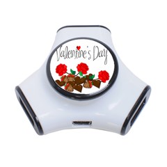 Valentine s Day Gift 3-port Usb Hub by Valentinaart