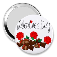 Valentine s Day Gift 3  Handbag Mirrors by Valentinaart